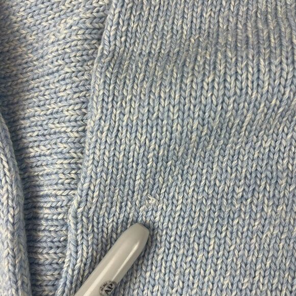 Vtg Paul & Shark Yachting Pure New Wool Knitted 1/4 Zip Sweater Blue L Italy - Picture 4 of 12